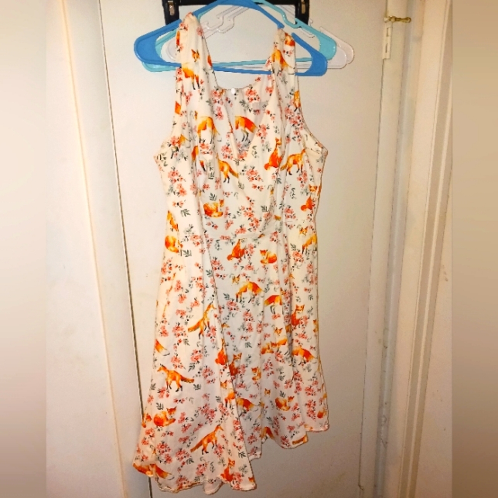 Eva Rose fox printed dress